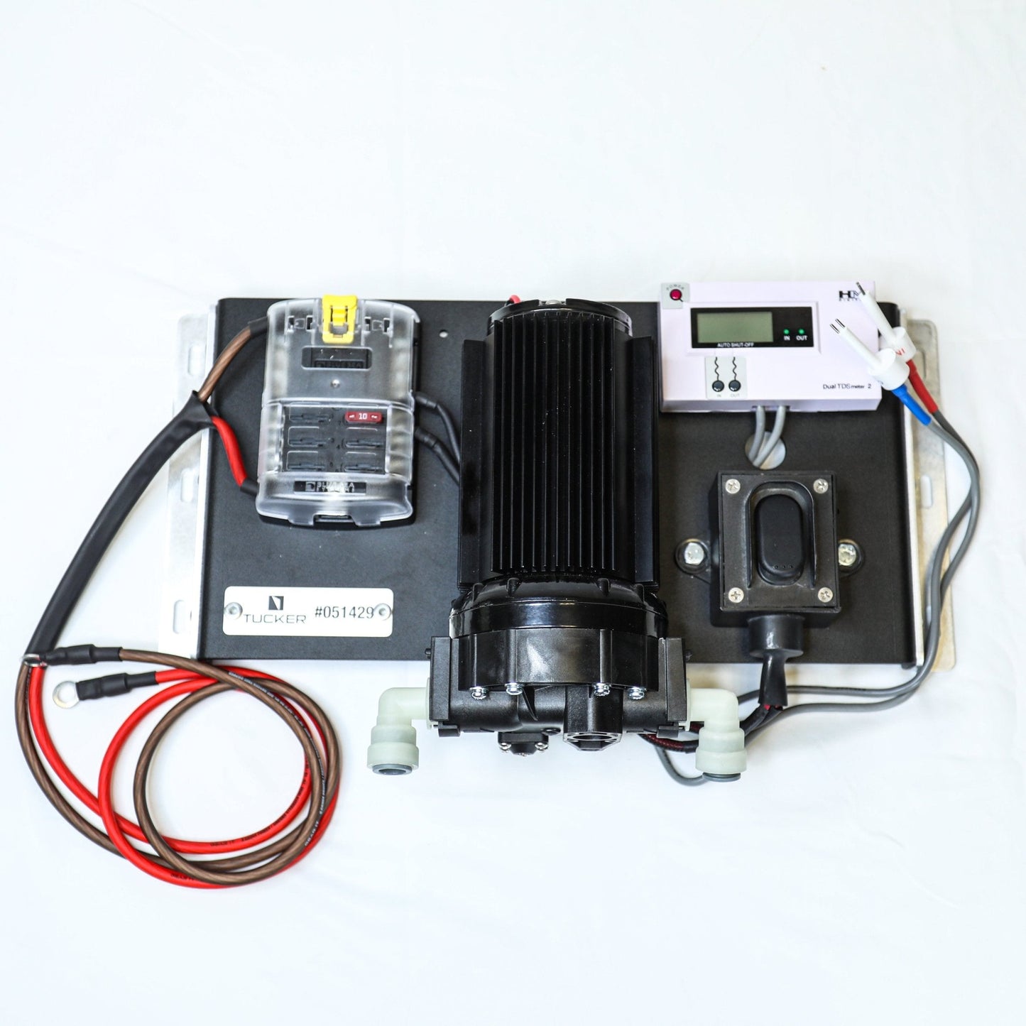12V RO Booster Panel for exterior cleaning and water-fed window cleaning operators