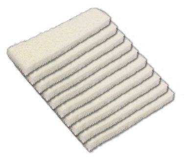 Tucker Alpha Scrubber Replacement Pads - Standard 10 Pack for exterior cleaning and water-fed window cleaning operators
