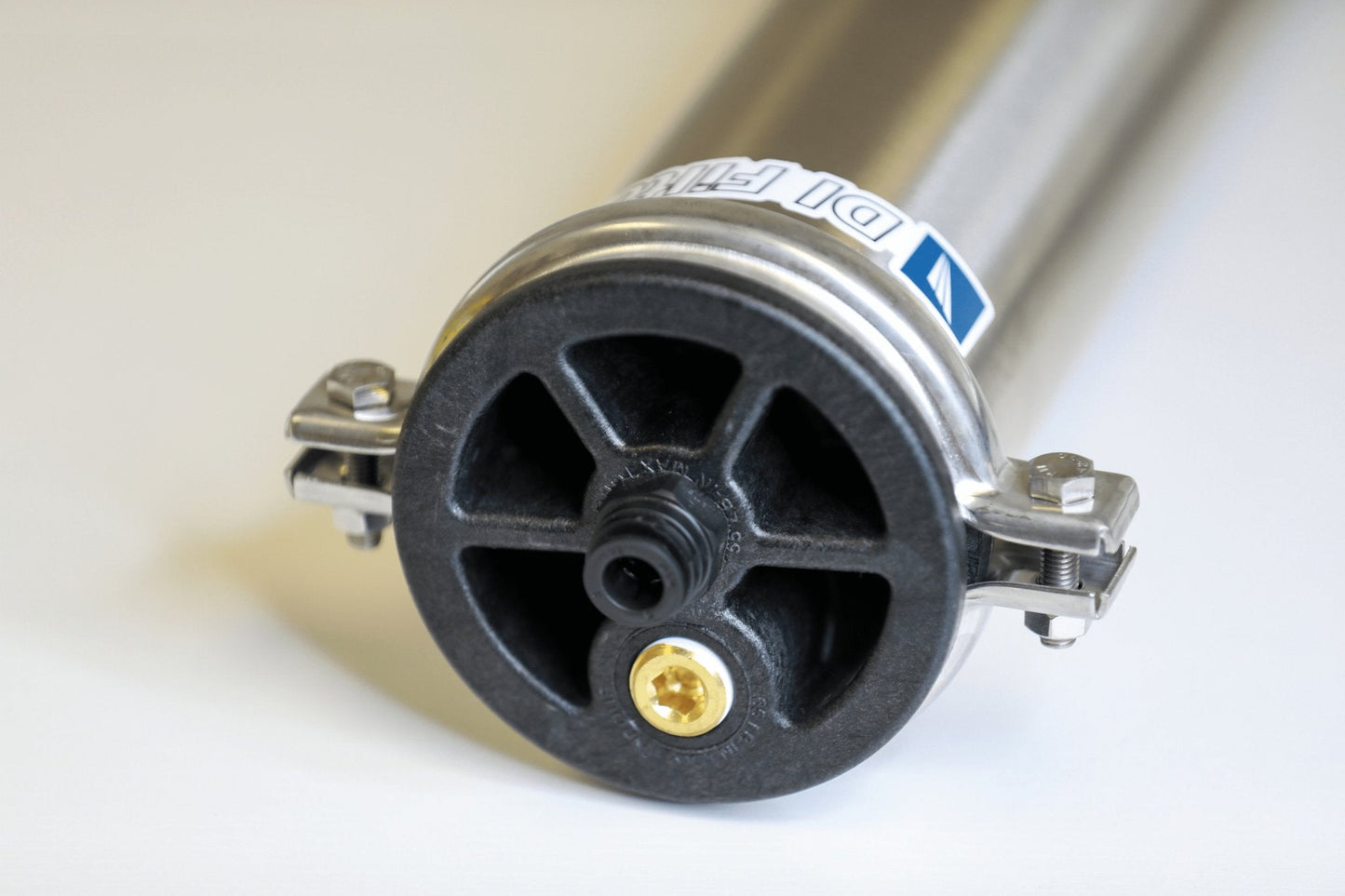 Tucker Stainless Steel Carbon Filter Housing Upgrade for exterior cleaning and water-fed window cleaning operators