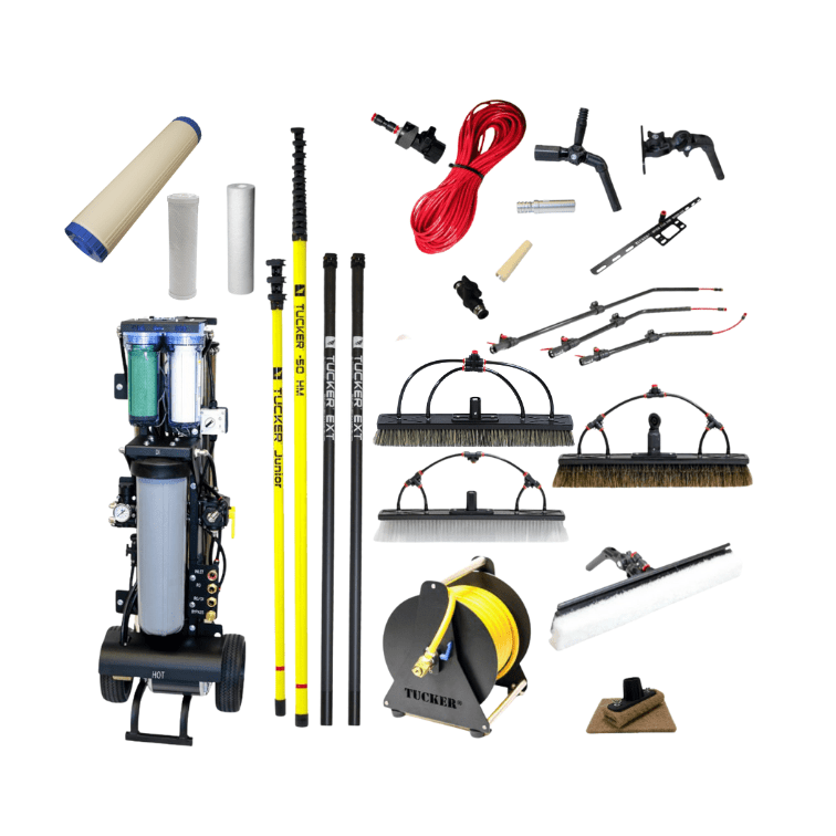 The ULTIMATE Commercial Kit with 60 for exterior cleaning and water-fed window cleaning operators
