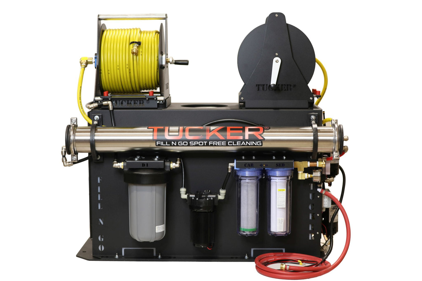 Tucker Fill N Go Dual User Pure Water System for exterior cleaning and water-fed window cleaning operators