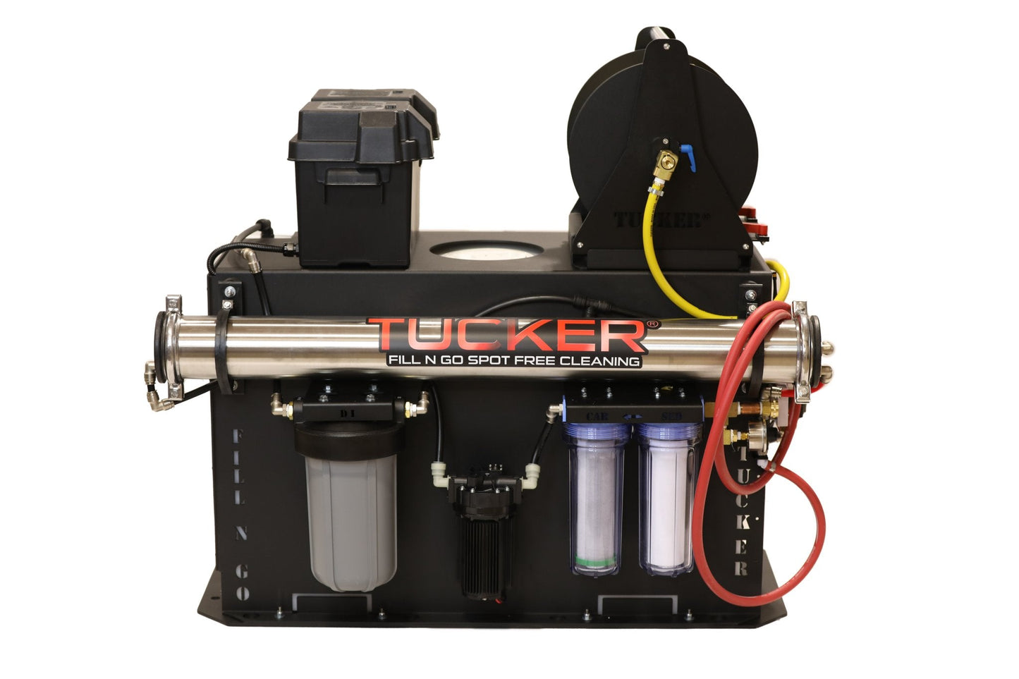 Tucker Fill N Go Single User Pure Water System for exterior cleaning and water-fed window cleaning operators