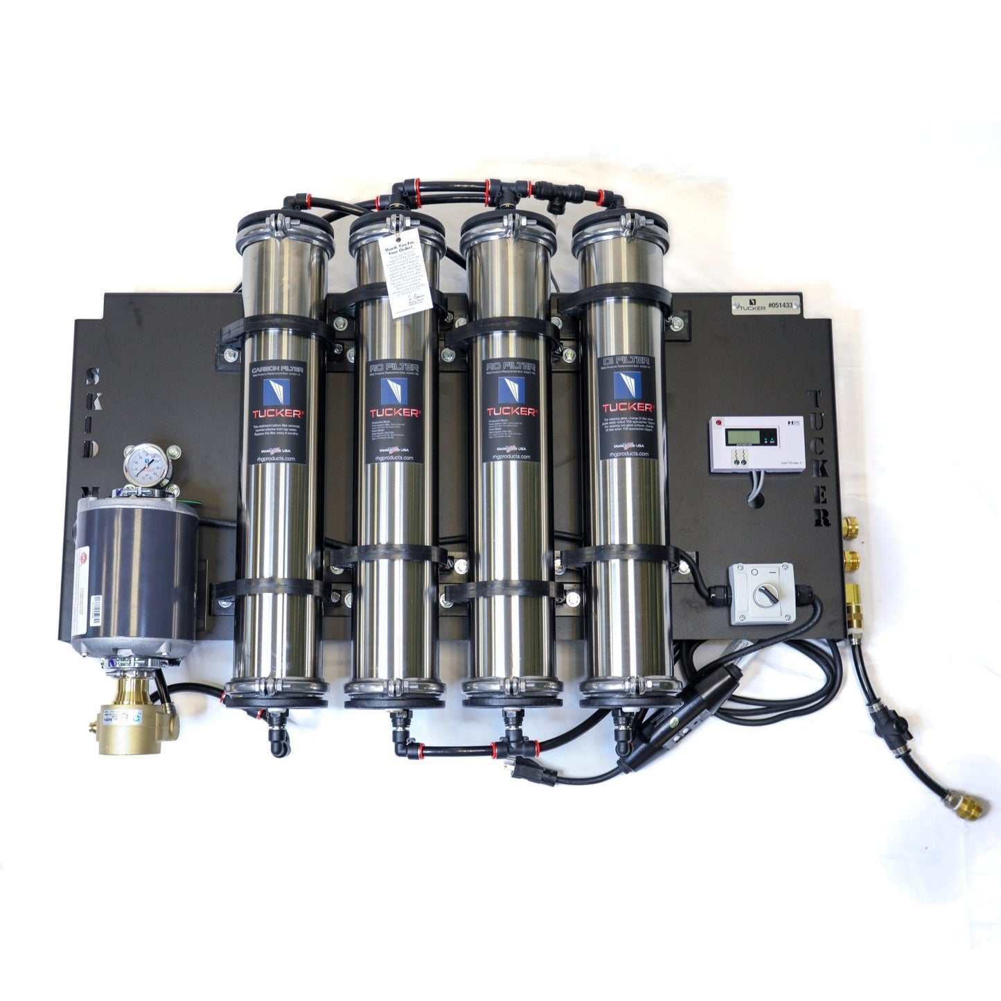 Skid Mount RO/DI System 12V for exterior cleaning and water-fed window cleaning operators