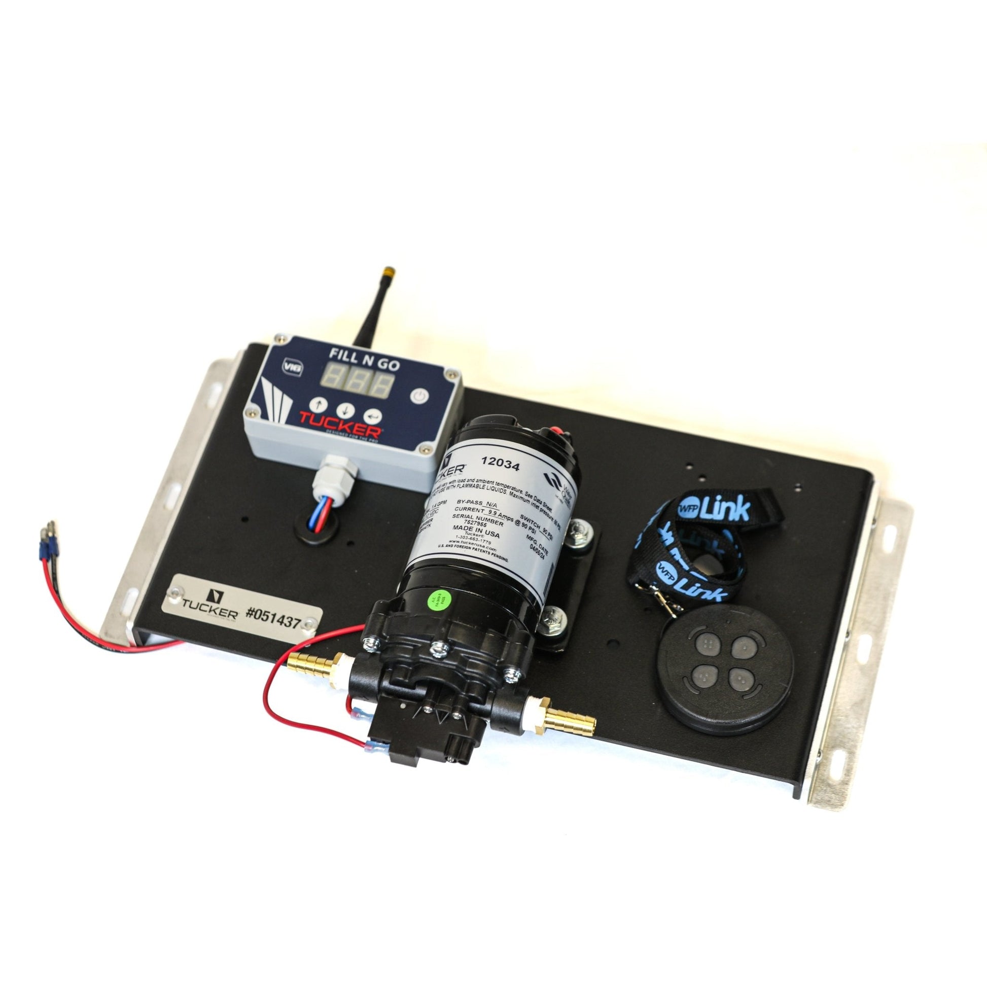 12V Delivery Panel w/Controller and Long Range Remote for exterior cleaning and water-fed window cleaning operators