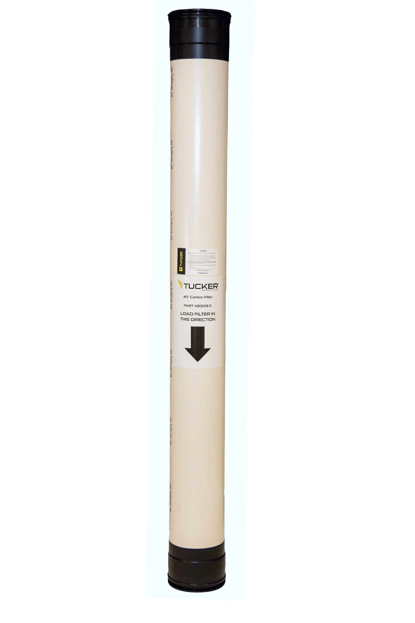 Tucker 4" x 40" Carbon Filter for exterior cleaning and water-fed window cleaning operators