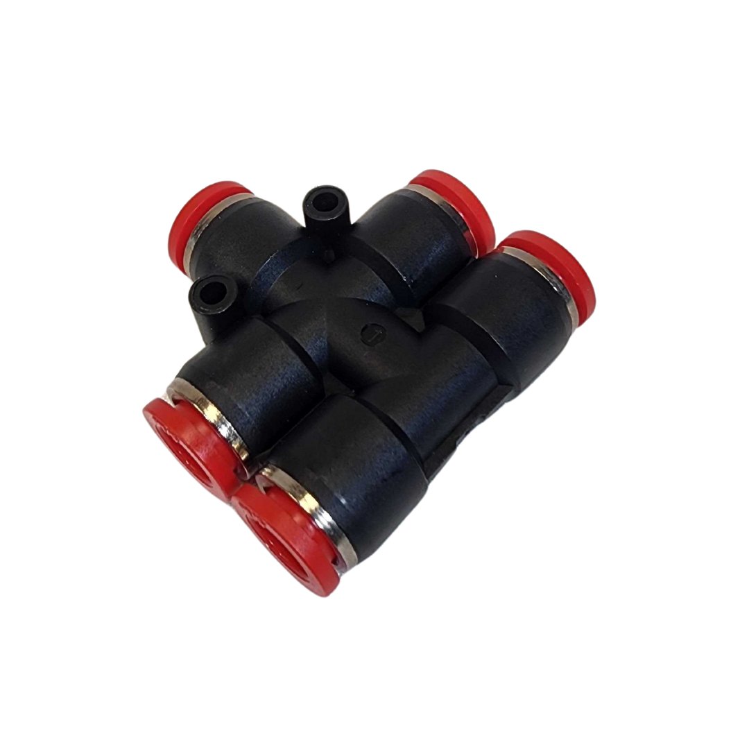 Tucker 5/16" 5-Way PTF Divider for exterior cleaning and water-fed window cleaning operators