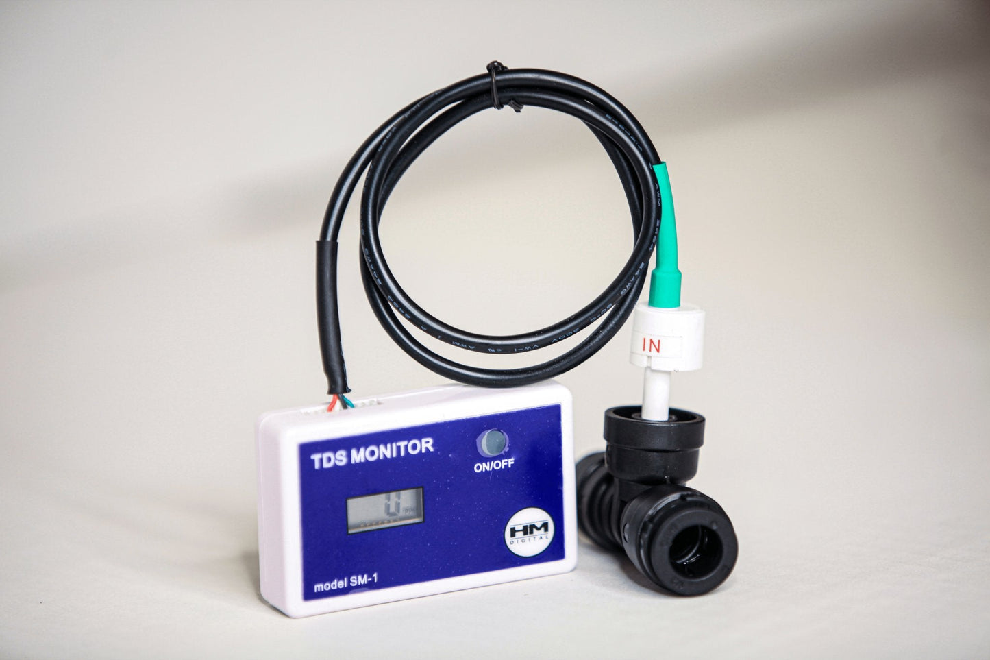 In-line TDS Meter Single Probe for exterior cleaning and water-fed window cleaning operators