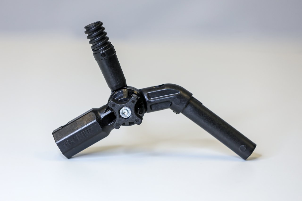 LOCT Reach Around Gooseneck with Quick Release for #1 Clamp for exterior cleaning and water-fed window cleaning operators