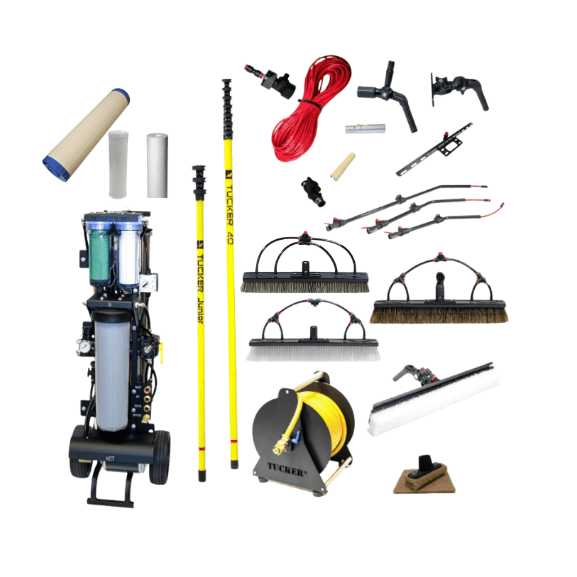 The ULTIMATE Commercial Kit with 40 for exterior cleaning and water-fed window cleaning operators