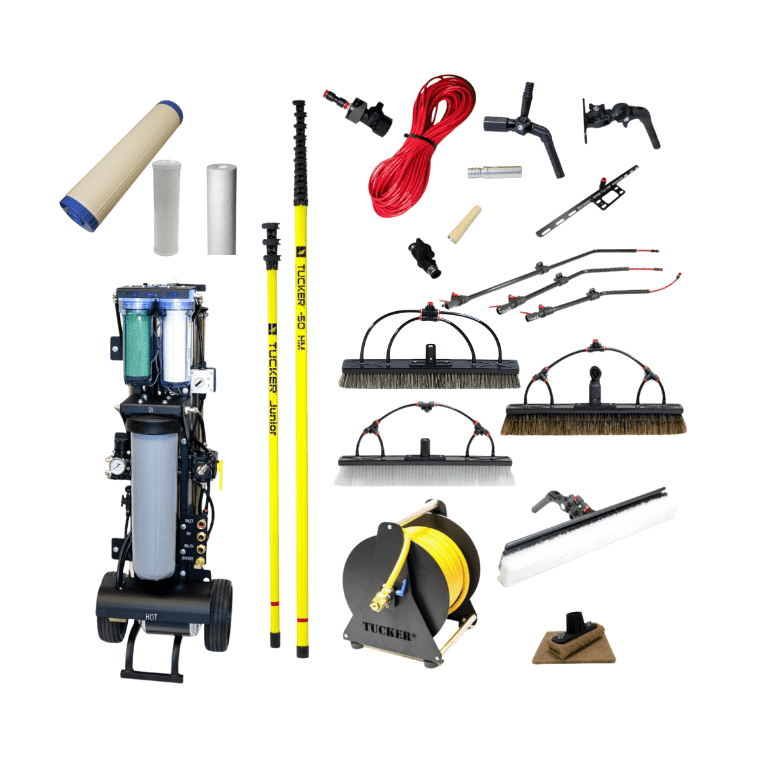 The ULTIMATE Commercial Kit with 50 for exterior cleaning and water-fed window cleaning operators