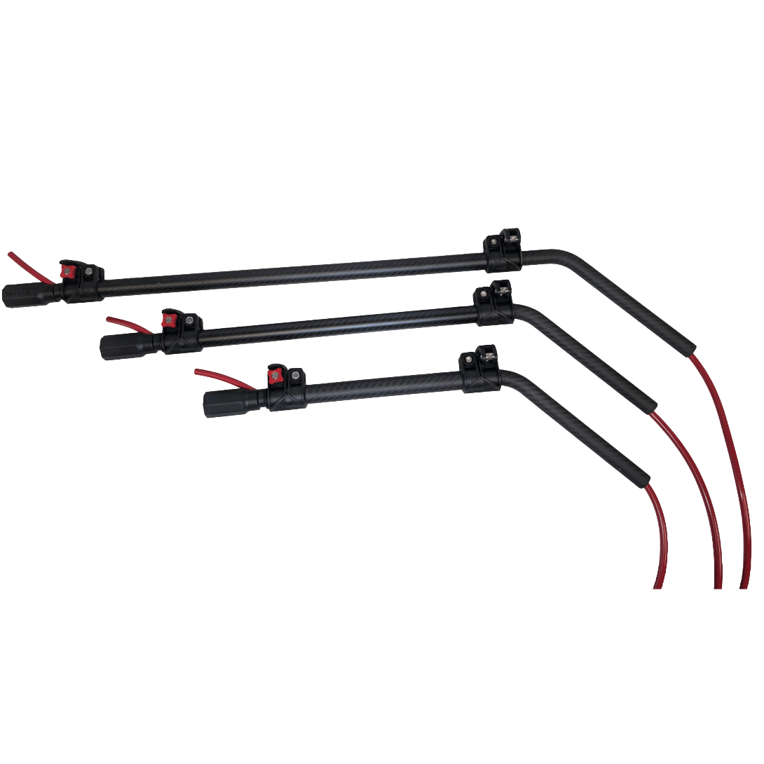 Tucker Carbon Fiber Gooseneck – 12" to 16" for exterior cleaning and water-fed window cleaning operators